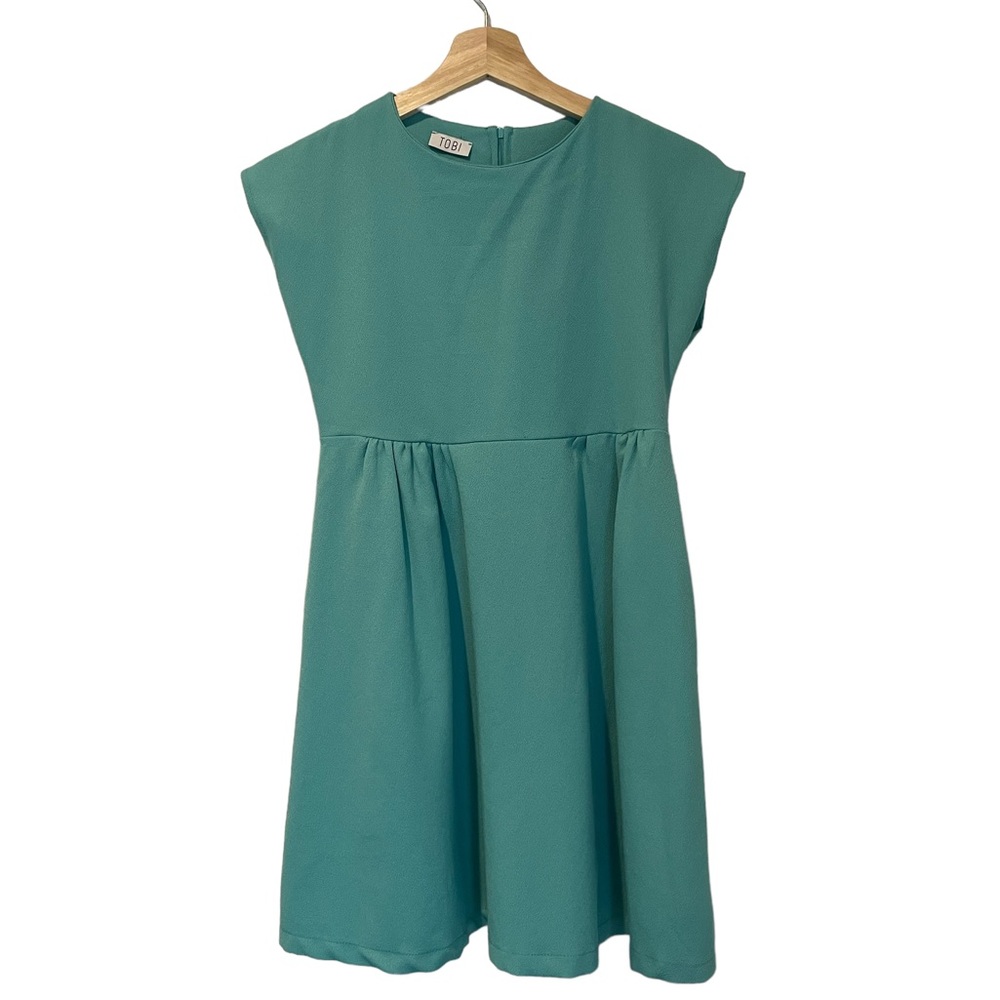 Tobi Aqua Babydoll Dress Size S